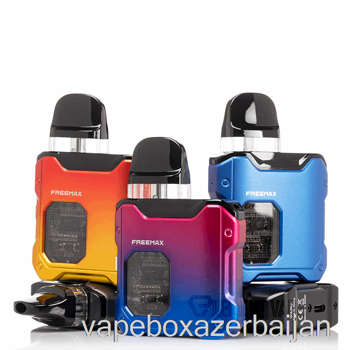 Vape Box Azerbaijan Freemax Galex Nano Pod System Cyan Yellow